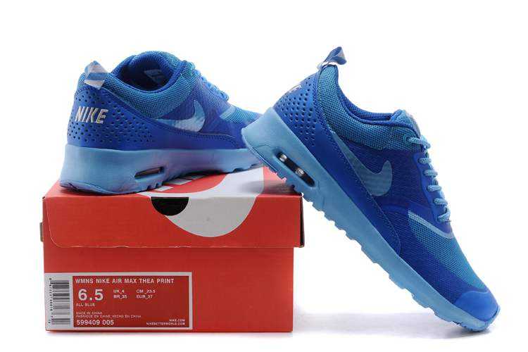 Nike Air Max Thea Print Women Pas Cher Unique Femme Bleu